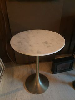 大理石 石材 金屬 圓桌 現代 邊桌