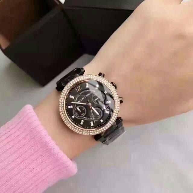 MEGA SALE Michael Kors Parker Crystal Chronograph Women s Watch MK5885 Women s Fashion Watches Accessories Watches on Carousell