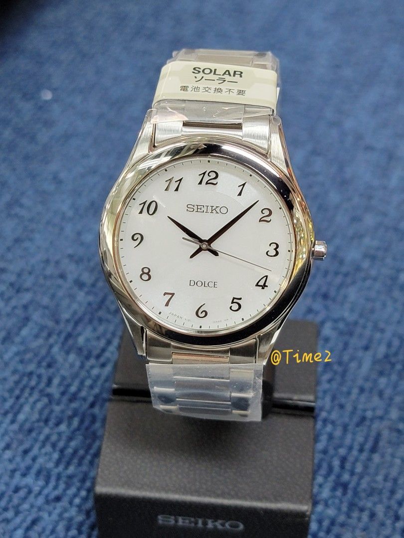特價 Seiko Dolce SADL013 Solar 大陽能電池 簡約 簿身錶款 100米防水 錶徑36.8mm 藍寶石鏡面 高透明鏡 日本製造  made in Japan