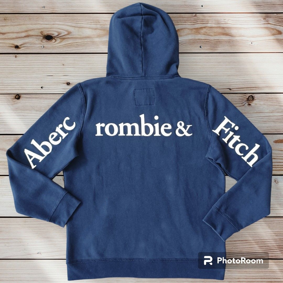Abercrombie exploded discount logo hoodie