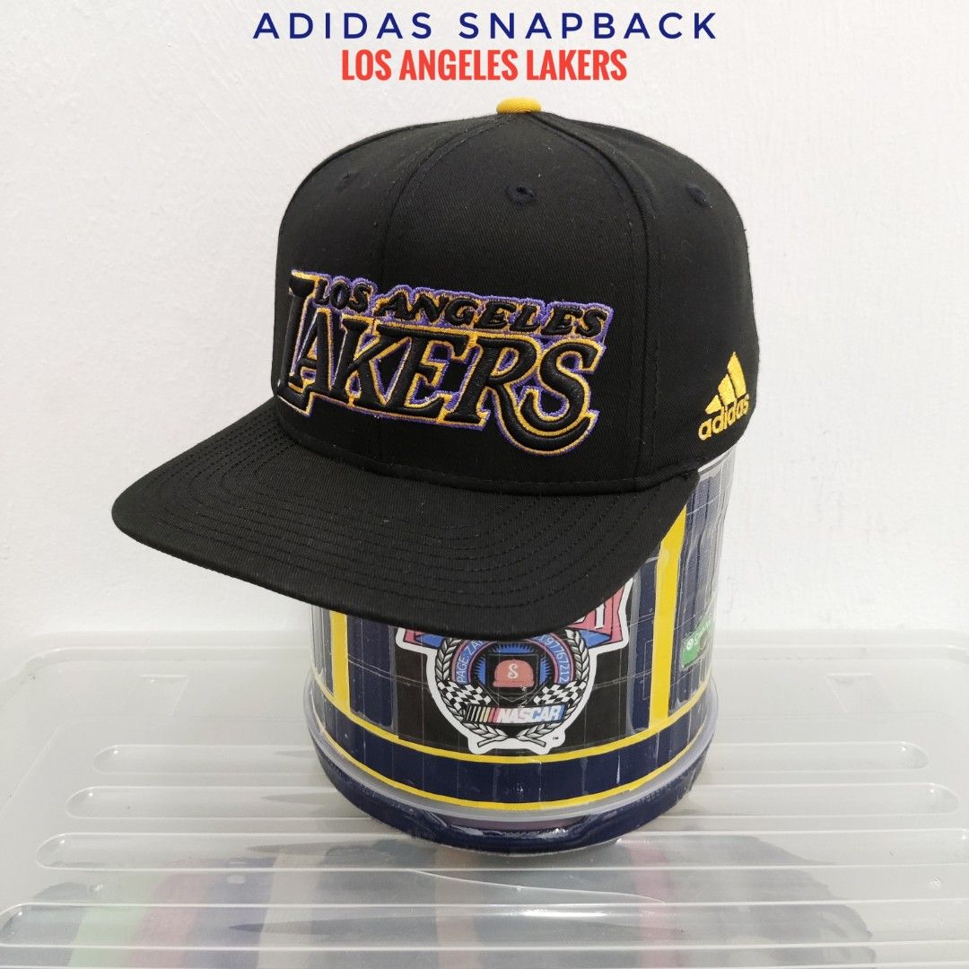 adidas Los Angeles Lakers 2013 NBA Draft Authentic Snapback Hat - Black