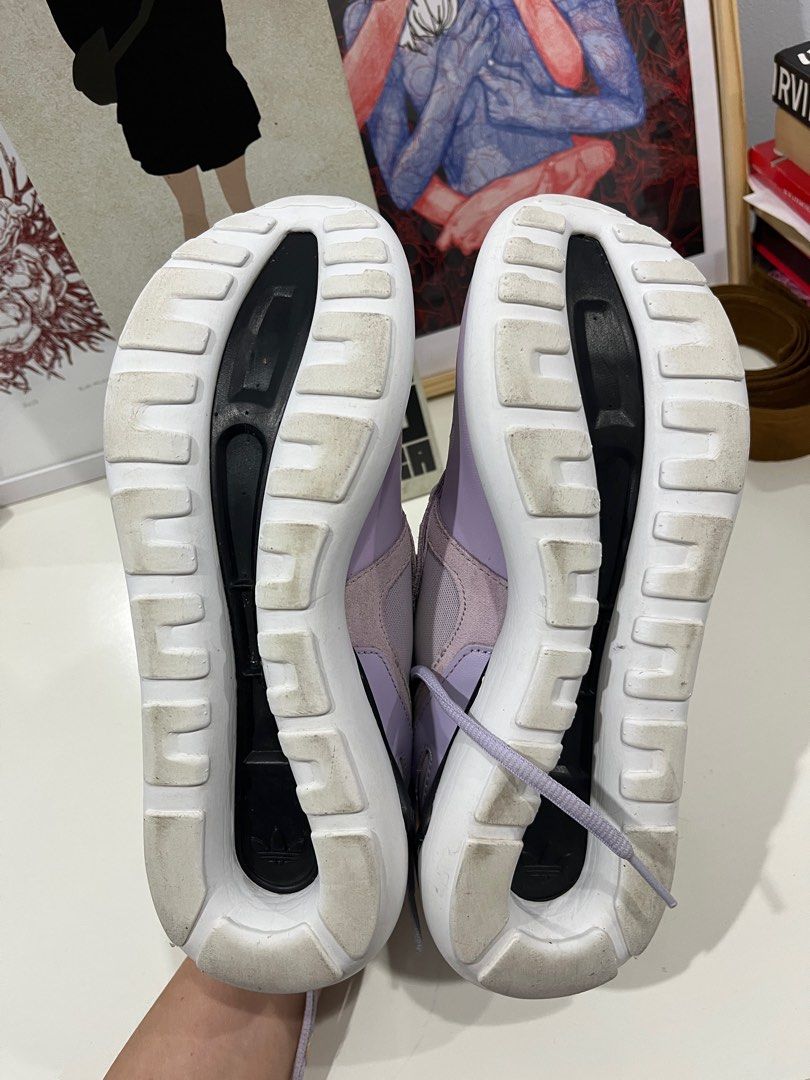 Adidas tubular runner purple discount