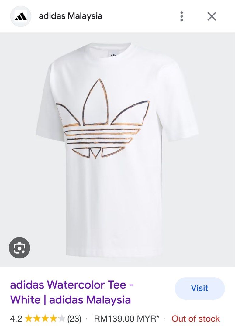 Adidas watercolor tee top
