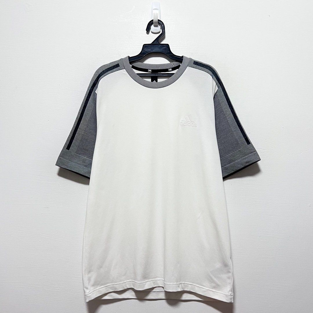 ADIDAS Z.N.E. SPORTSWEAR AEROKNIT TEE 愛迪達ZNE系列運動T恤排汗上衣吸濕舒適訓練二手GT9779, 他的時尚,  上衣與西裝, T恤、Polo衫在旋轉拍賣