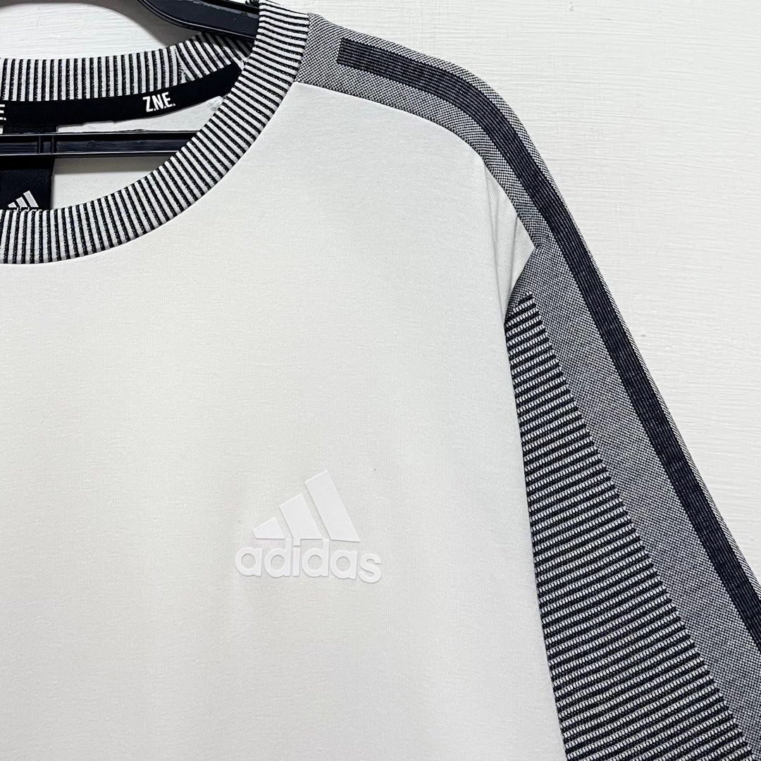 ADIDAS Z.N.E. SPORTSWEAR AEROKNIT TEE 愛迪達ZNE系列運動T恤排汗上衣吸濕舒適訓練二手GT9779, 他的時尚,  上衣與西裝, T恤、Polo衫在旋轉拍賣