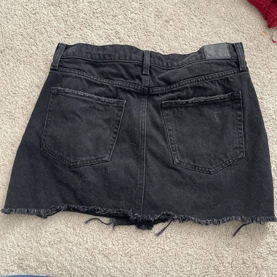 Black jean best sale skirt aeropostale
