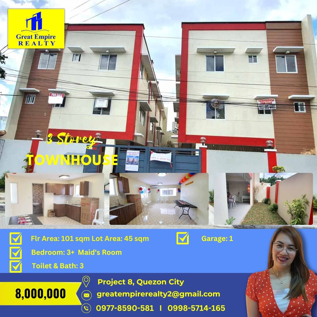 Affordable Townhouse in Project 8 Quezon City House and Lot nr