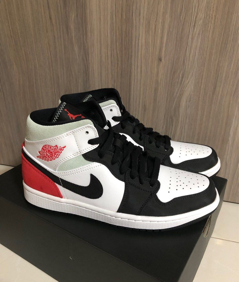 Air Jordan 1 Mid SE Red Black Toe Men s Fashion Footwear