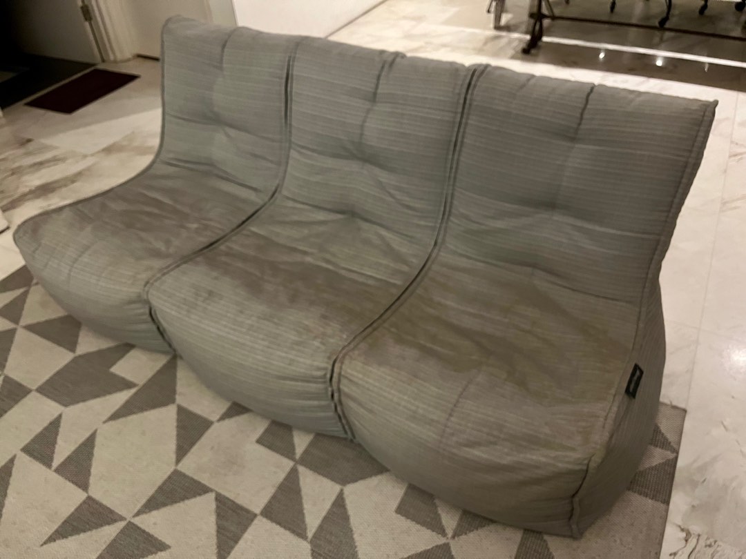 Ambient Lounge Indoor/Outdoor Bean Bag Sofa Set, Furniture & Home