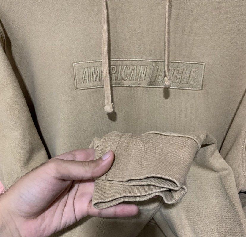 American eagle tan shop hoodie