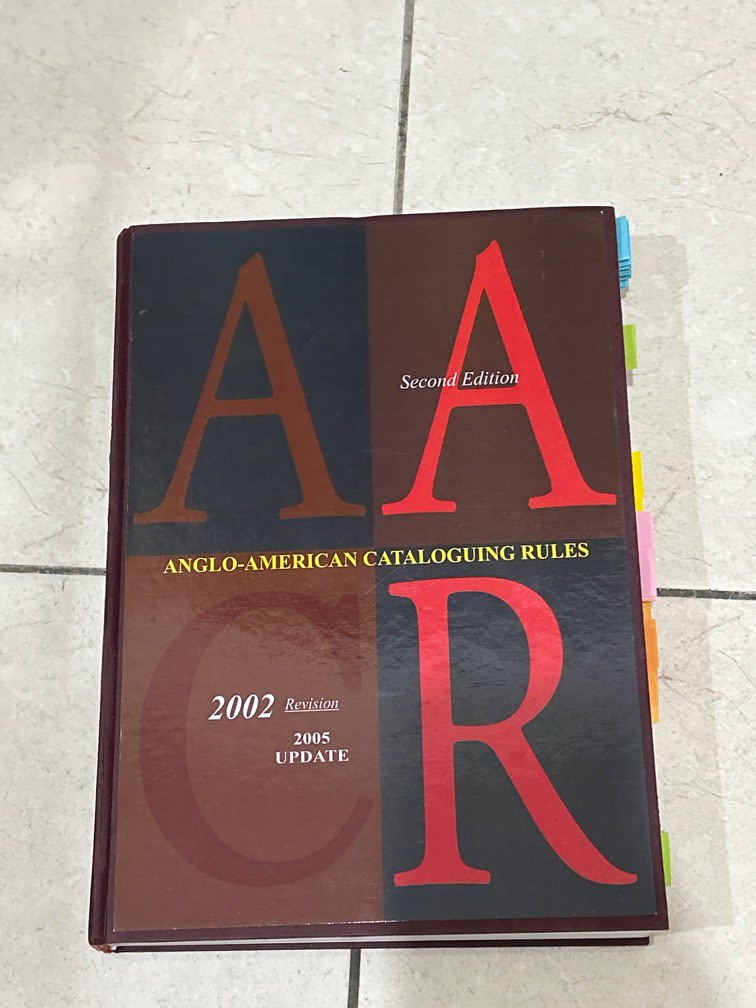 AngloAmerican Cataloguing Rules (Second Edition AACR ), Hobbies & Toys