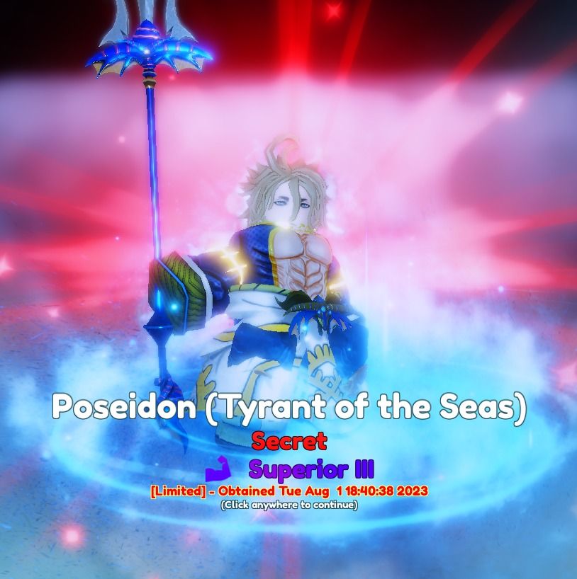 Anime Adventures Poseidon *READ DESC*