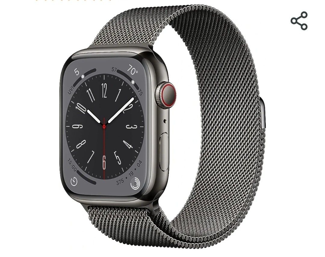 Apple Watch Series 6 44mm Graphite stainless steel Luxury