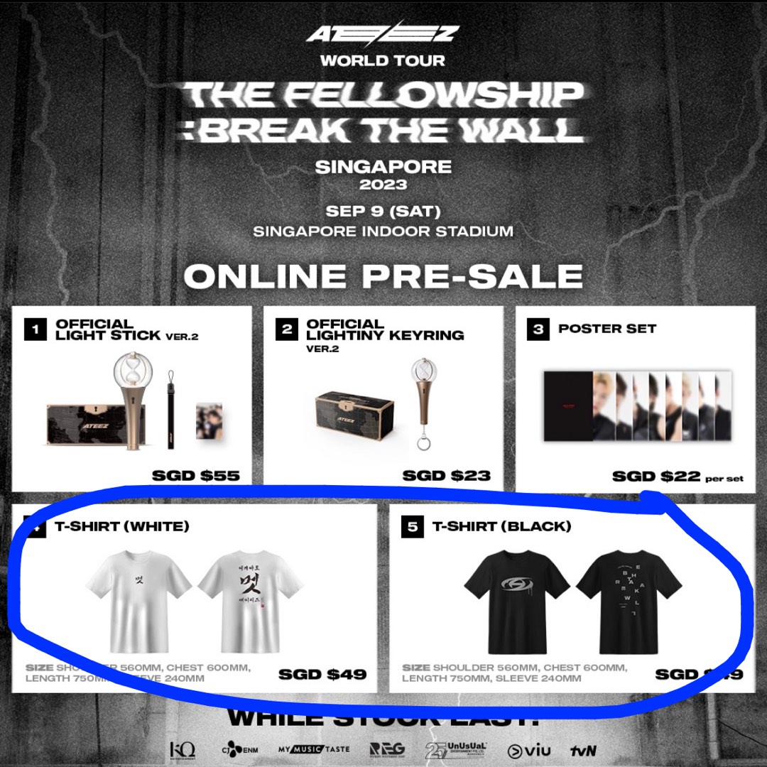 Kpop Ateez Jin Hongzhong Concert FANS Break The Wall T-shirt O-neck Short  Sleeved Cotton T-shirt Y2K Oversize Vintage Top Female