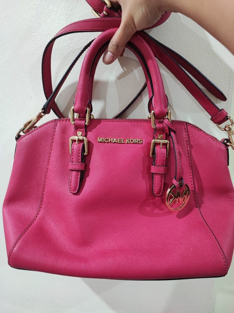 Hot pink michael kors purse hotsell