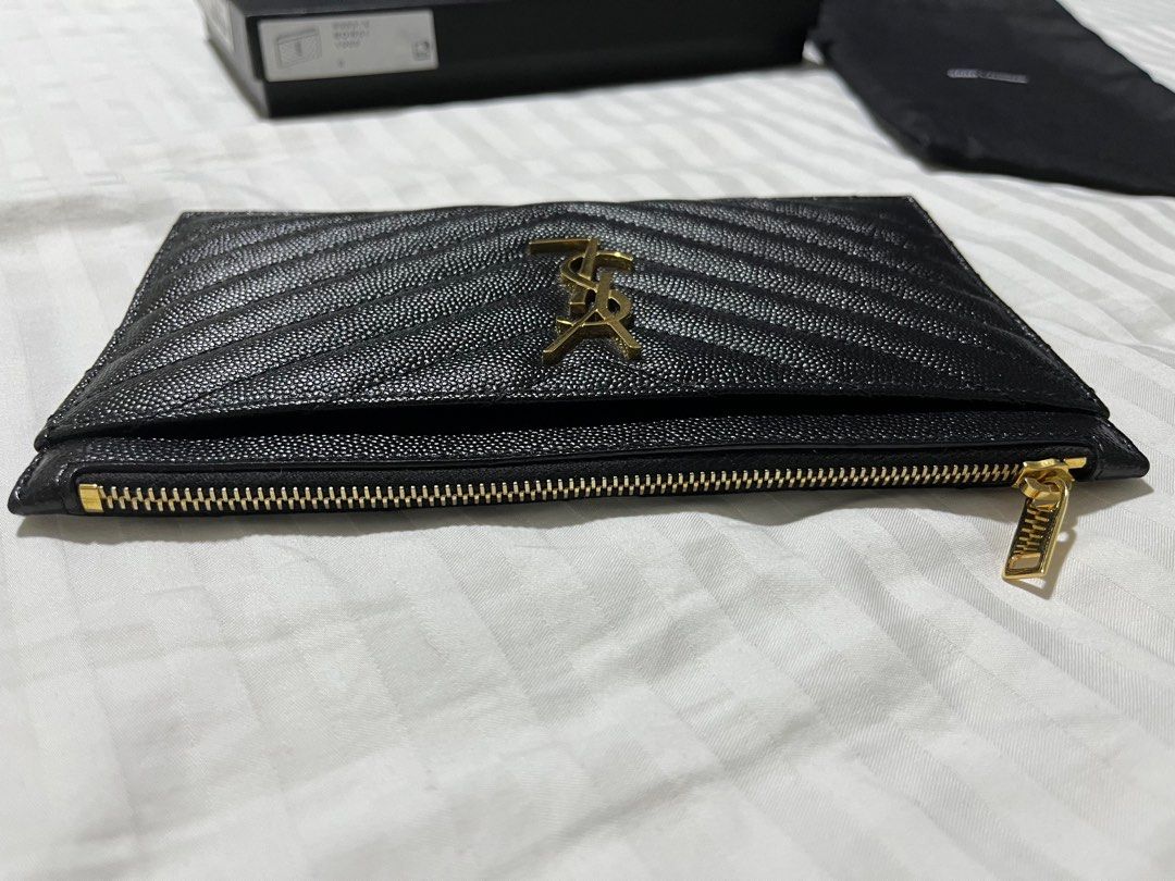 Authentic YSL monogram large bill pouch - like new