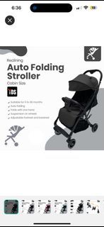 Auto-Fold Stroller Baby Pram En1888-2 Cabin Size
