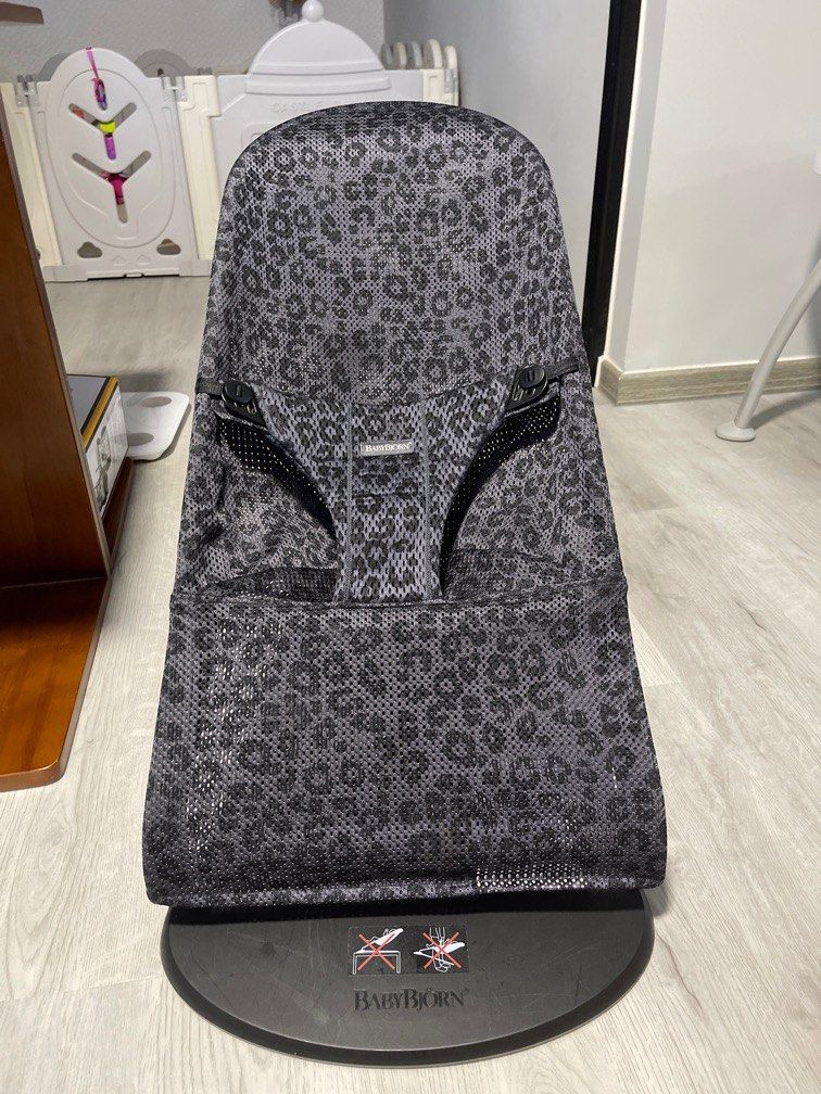 Baby Bjorn Bouncer Leopard Print, Babies & Kids, Baby Nursery & Kids
