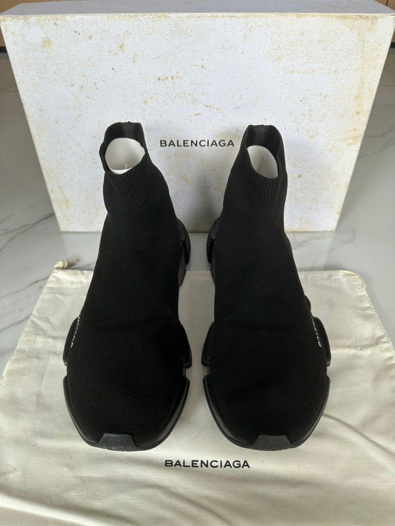 Balenciaga speed runner triple hot sale black