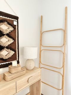 Bamboo Ladder Decorative Towel Ladder