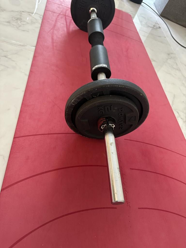 Barbell weight hotsell set decathlon