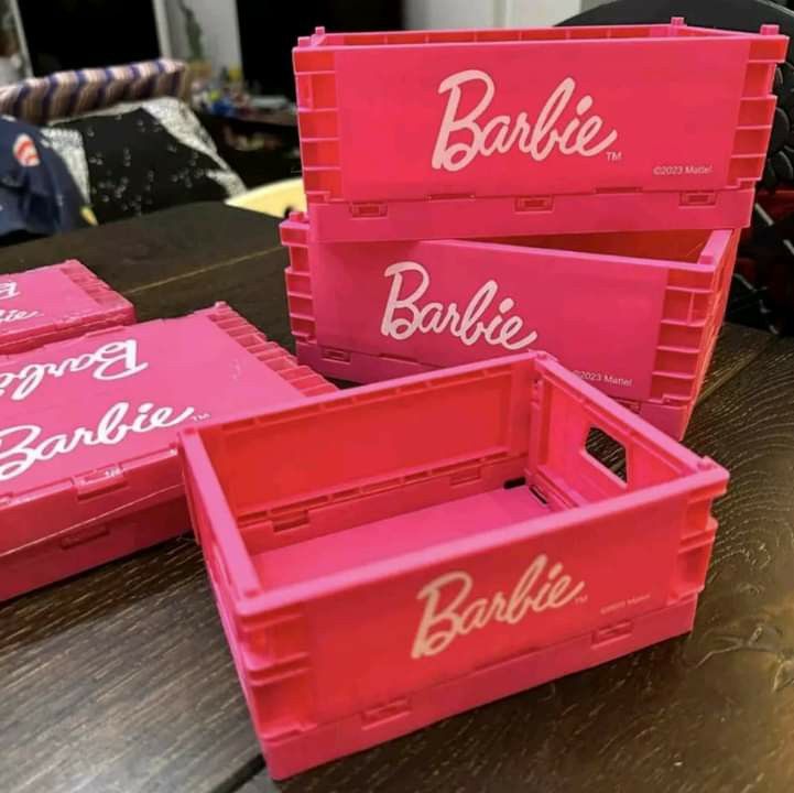 Barbie storage miniso, Furniture & Home Living, Home Improvement