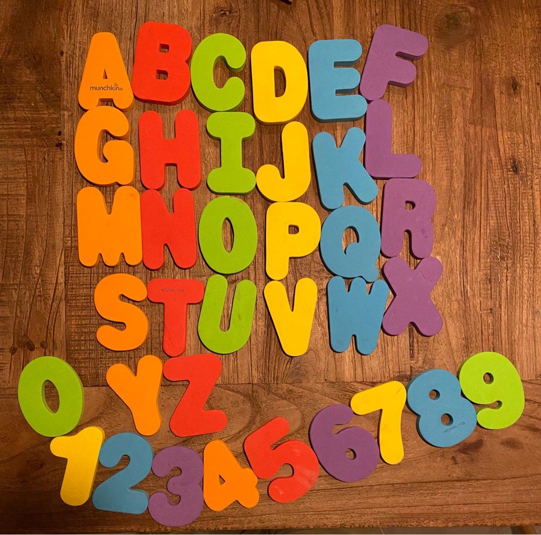 Munchkin foam letters and numbers on sale