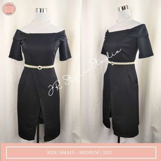 OFF SHOULDER BLACK DRESS FOR OCCASIONS