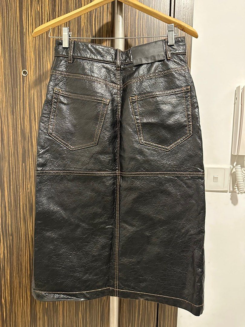 Gap outlet leather skirt