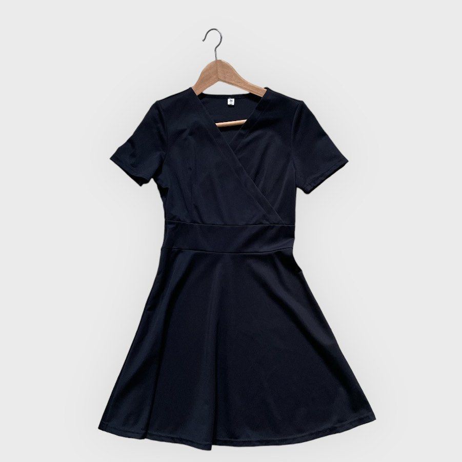 Black Work Skater Dress Women s Fashion Dresses Sets Dresses