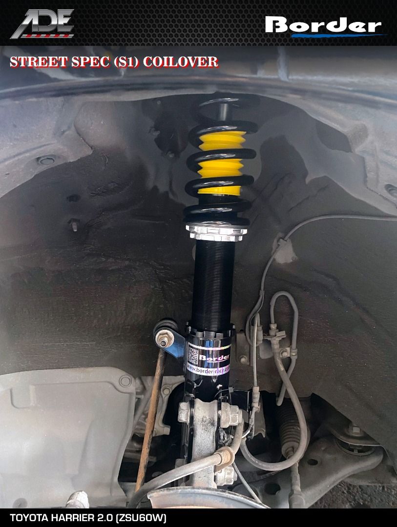 BORDER STREET SPEC (S1) COILOVER ON TOYOTA HARRIER 2.0 (ZSU60W), Car ...