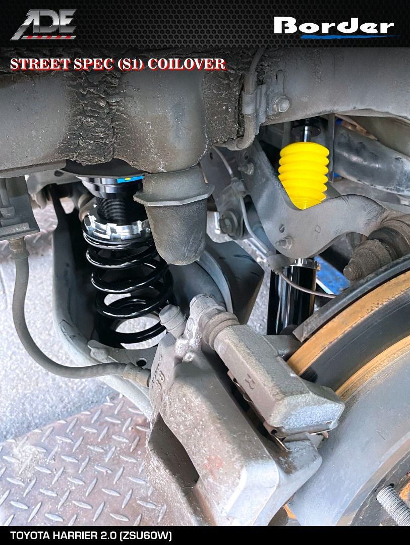 BORDER STREET SPEC (S1) COILOVER ON TOYOTA HARRIER 2.0 (ZSU60W), Car ...