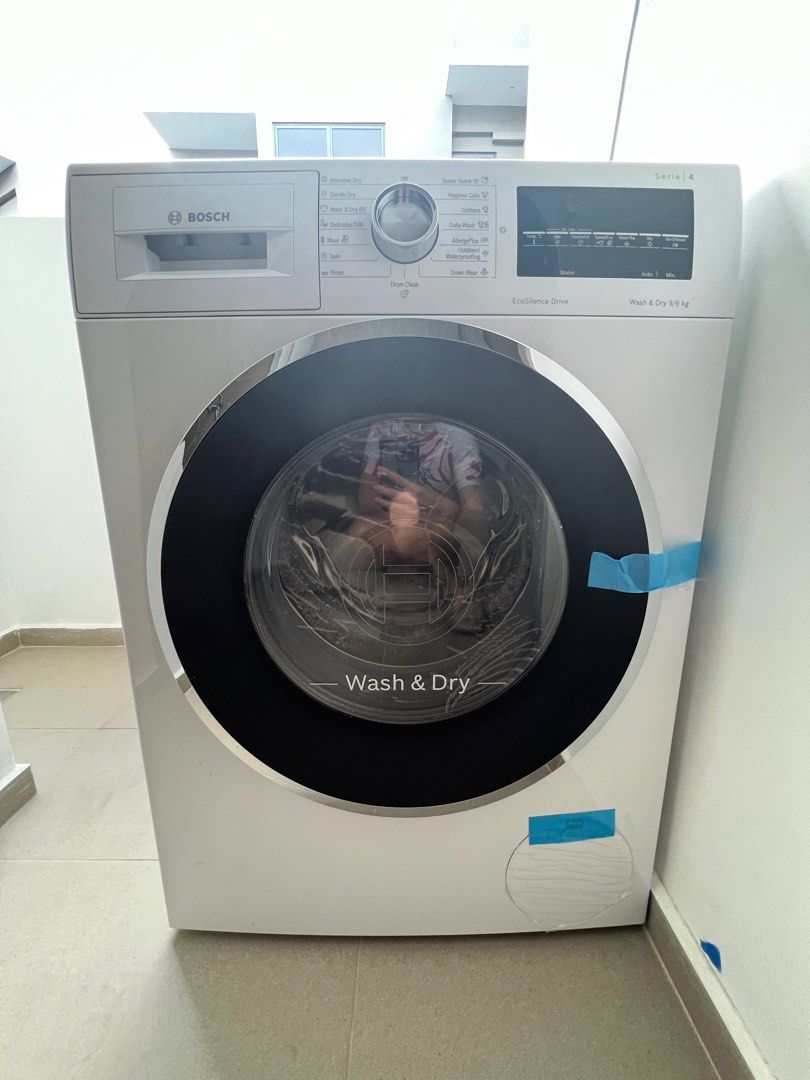 Bosch Washer Dryer Combo 9kg Wash 6kg dry WNA14400SG, TV & Home