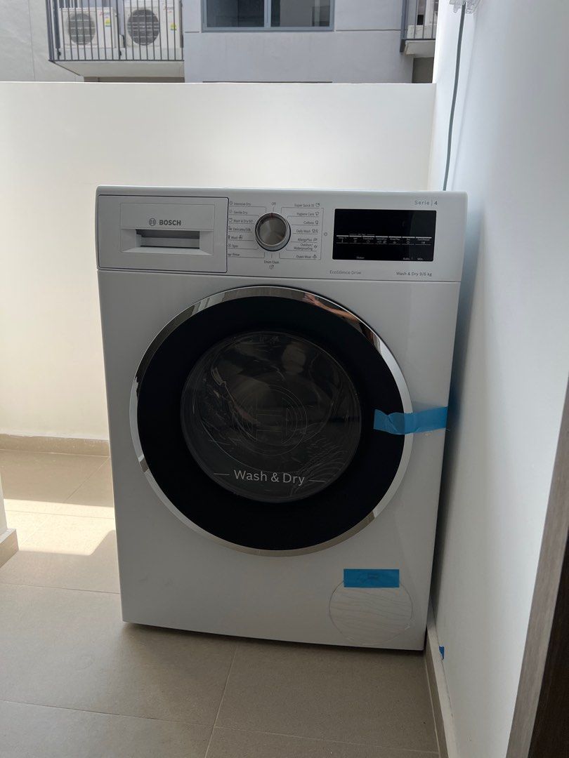 Bosch Washer Dryer Combo 9kg Wash 6kg dry WNA14400SG, TV & Home