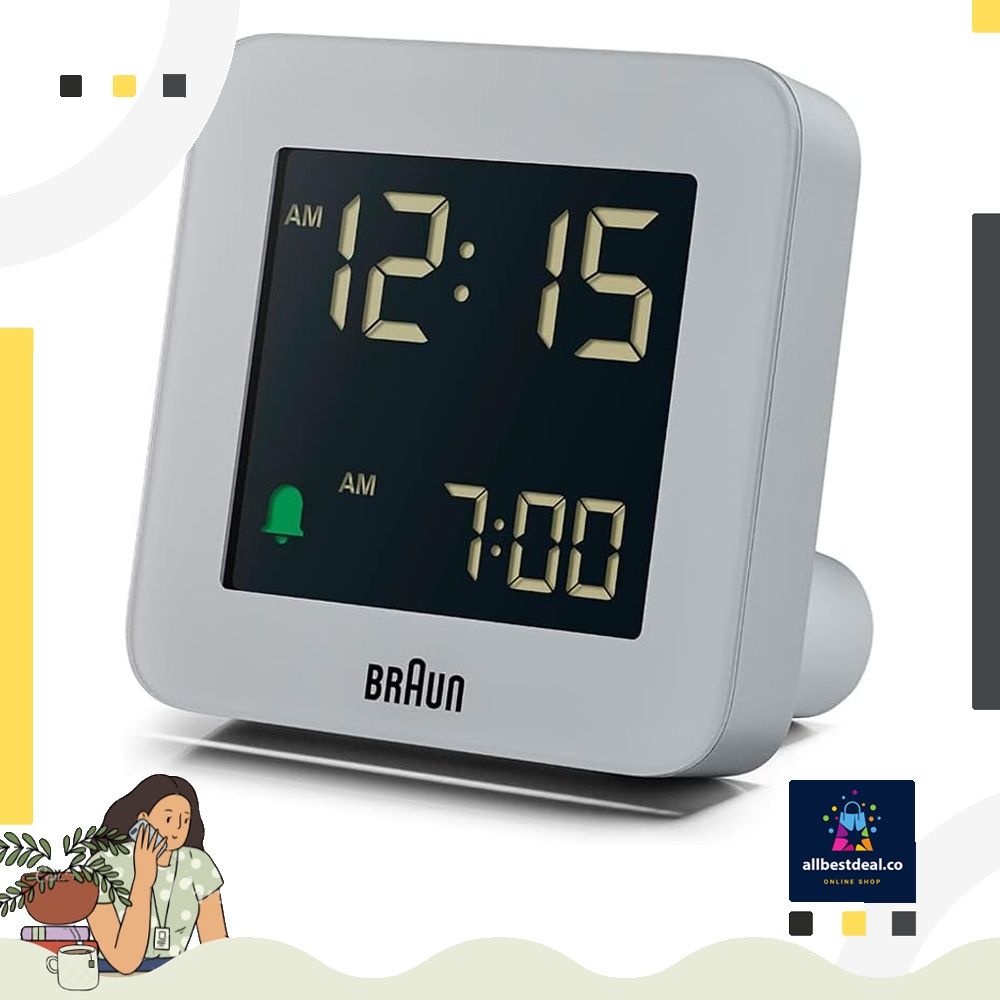 Braun Table Digital Clock  Alarm clock, Radio alarm clock, Clock