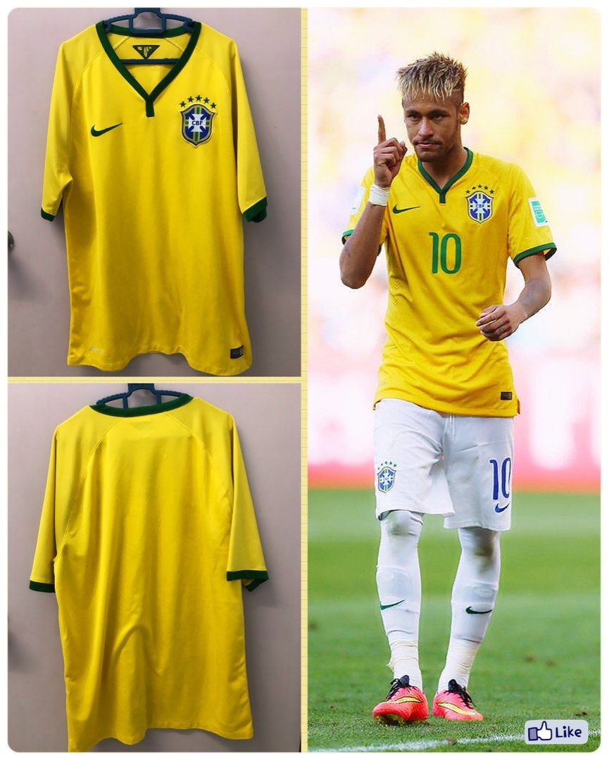  2014-15 Brazil Away World Cup Football Shirt (Kids) :  Clothing, Shoes & Jewelry