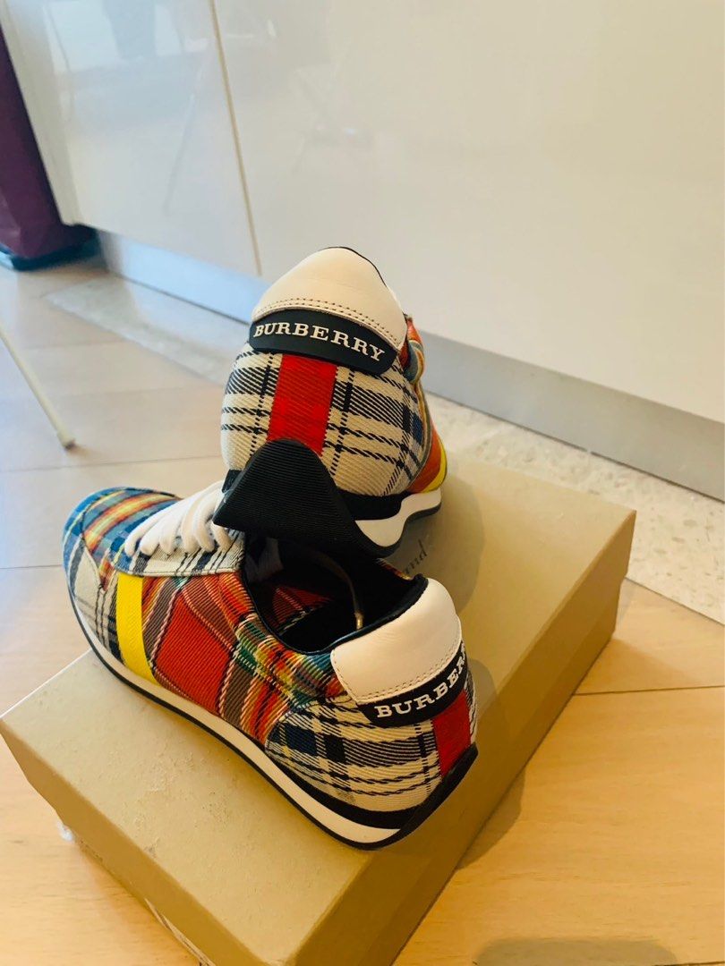 Burberry Amelia new tartan sneakers Carousell