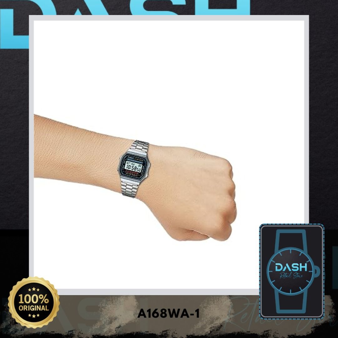 Casio A168WA-1 / A168WA-1W - A168WA-1WDF - 100% original & legit, Men's ...
