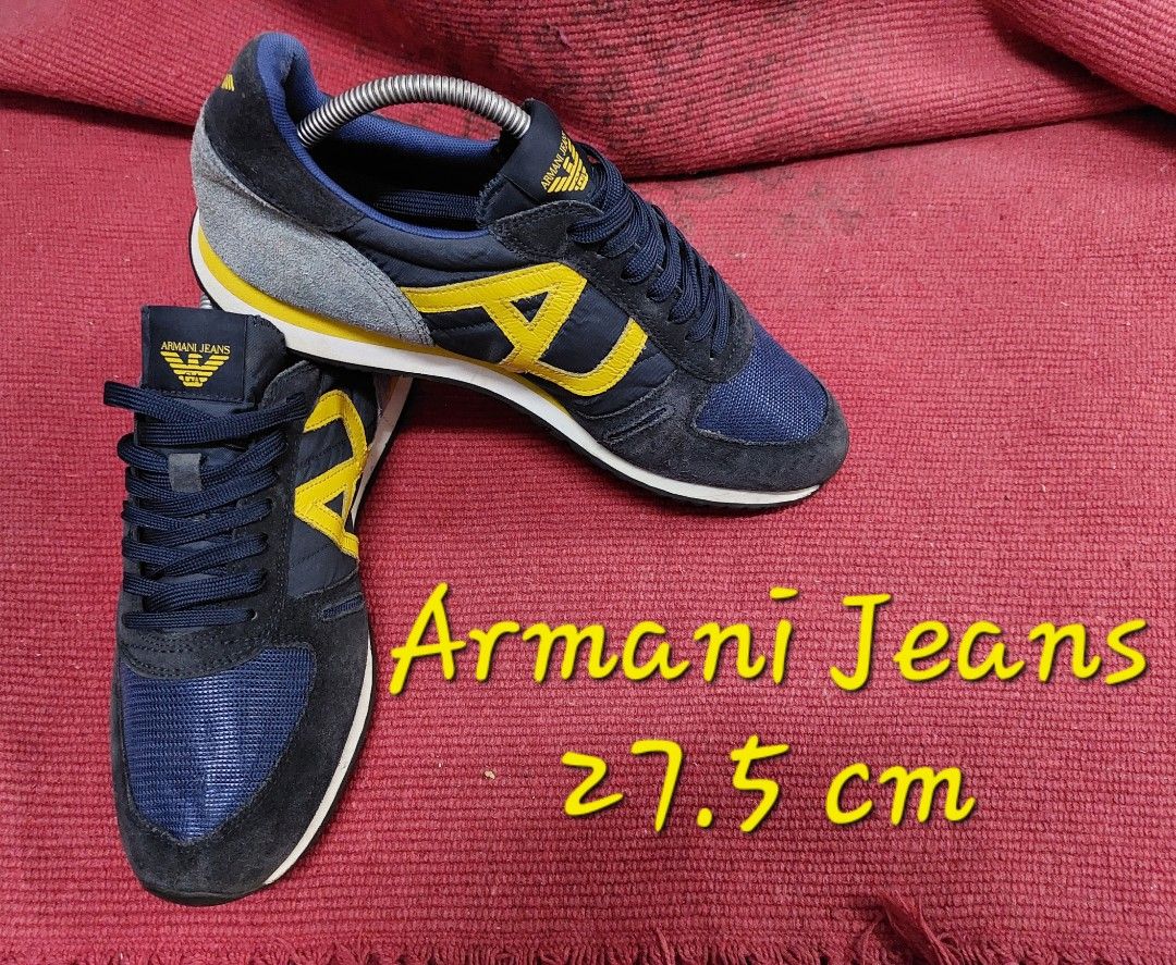 Armani canvas shop shoes