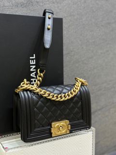 Chanel Boy Braided Sheepskin Reverso - Small, Luxury, Bags & Wallets on  Carousell