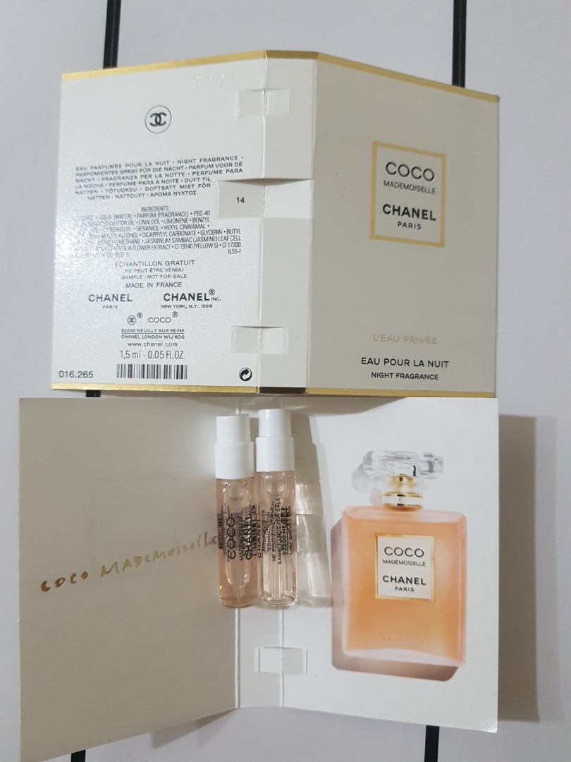 chanel parfum sample