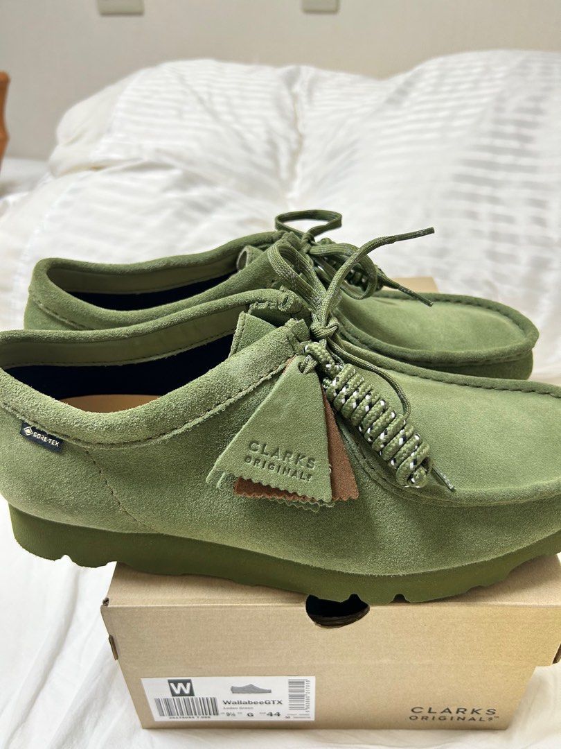 Clarks wallabee green Men s Fashion Footwear Sneakers on Carousell