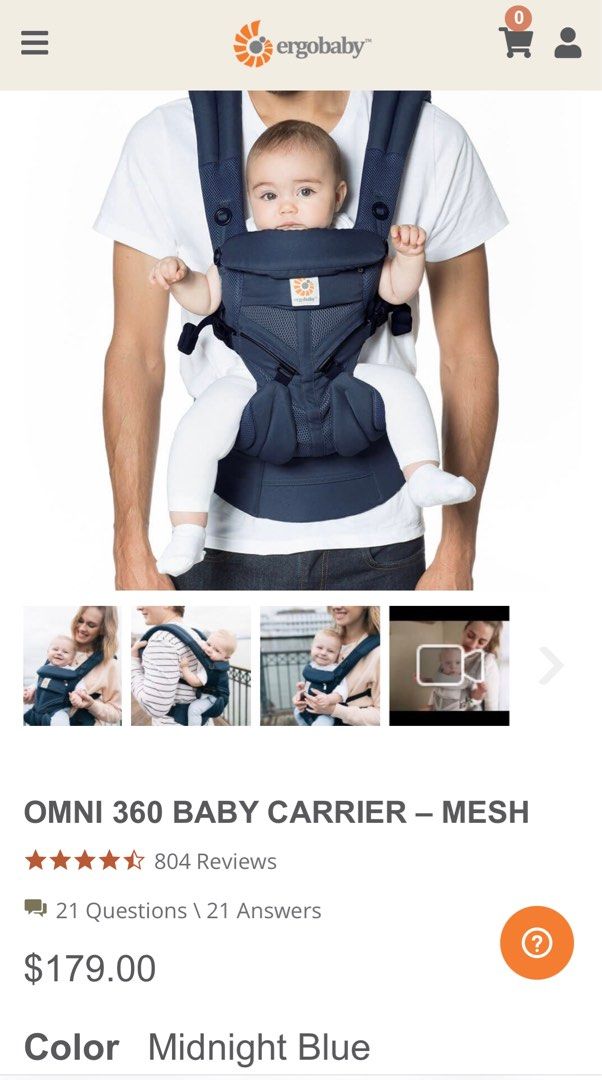 Ergo carrier cheap clearance