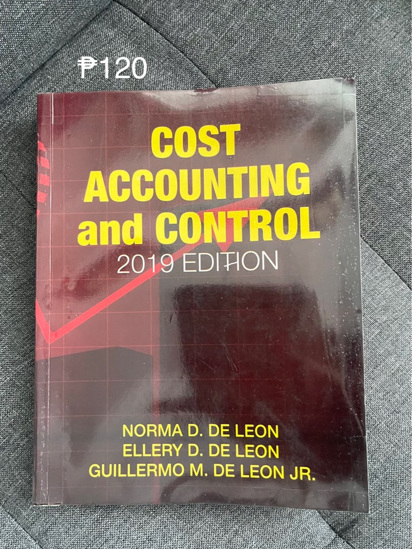 Cost Accounting and Control by De Leon (2019) on Carousell