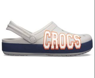 Crocs crocband logo light grey m5 w7