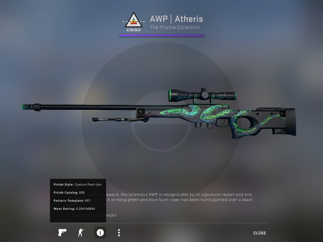CSGO ST Awp Atheris FN, Video Gaming, Gaming Accessories, In-Game Products  on Carousell