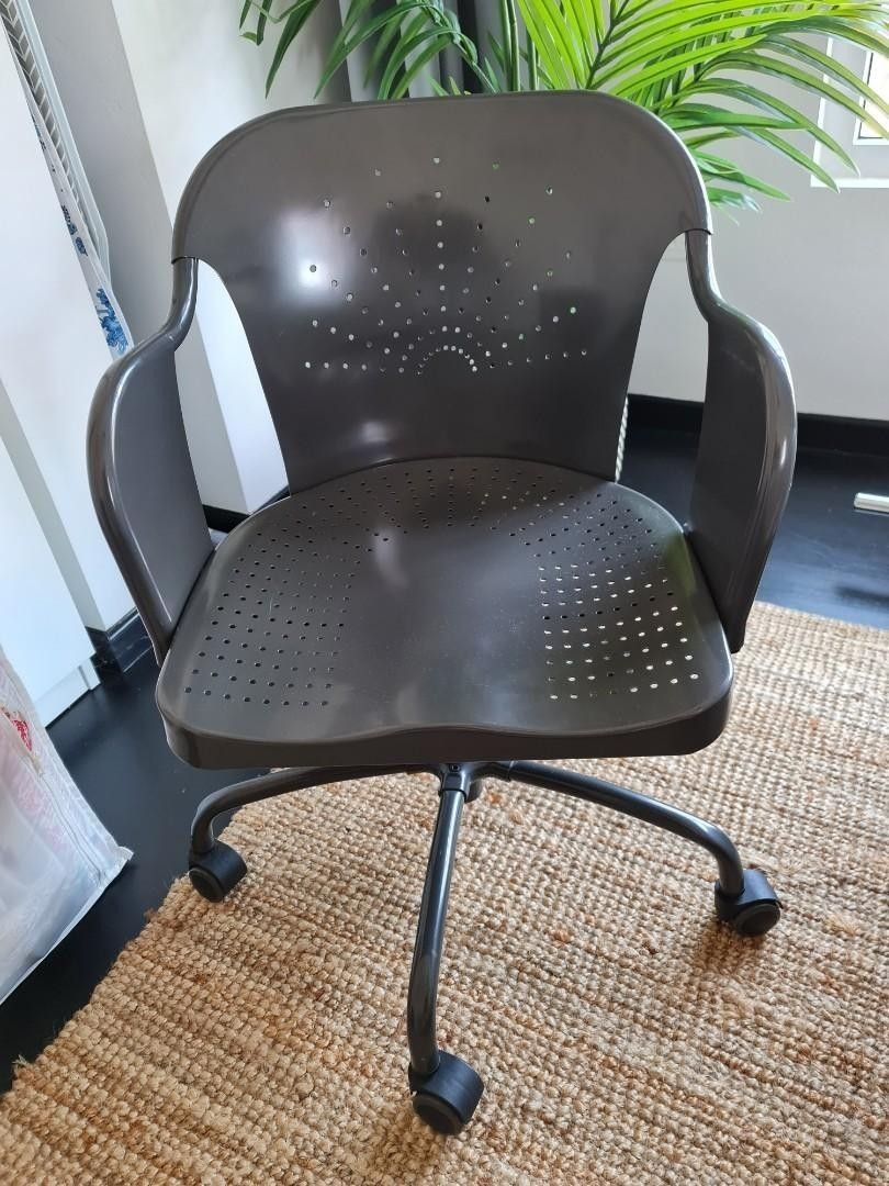 Metal desk sales chair ikea