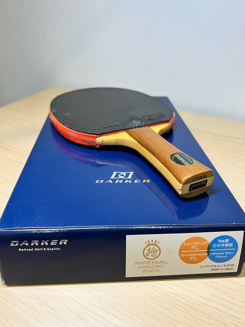 Darker Japanese Shakehand handshake Imperial Hinoki table tennis Blade ...
