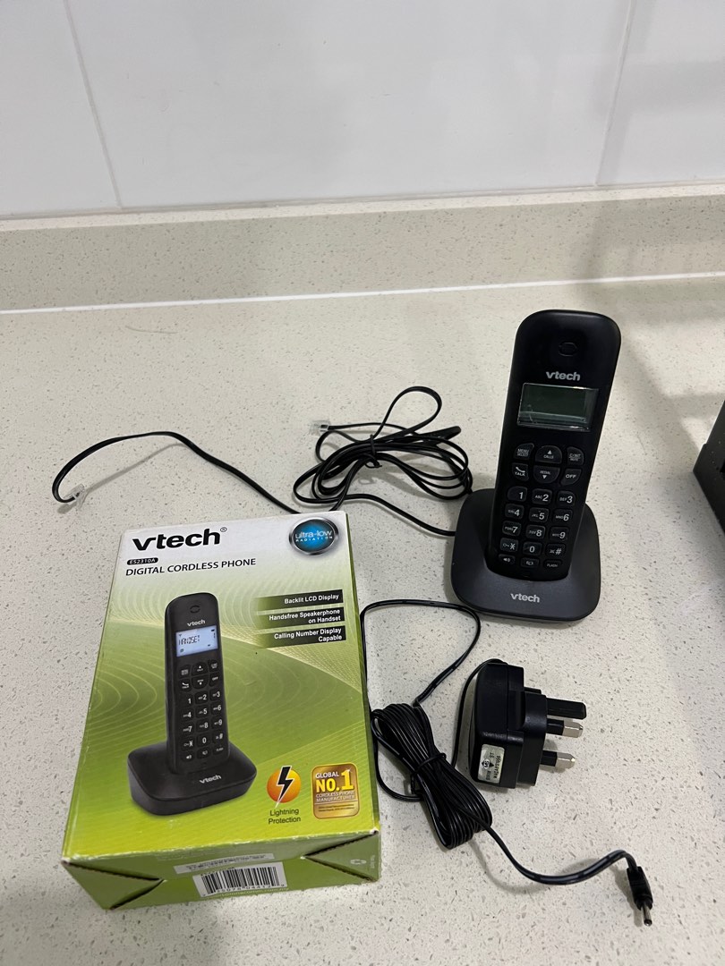 Deck phone landline battery digital cordless house, TV & Home