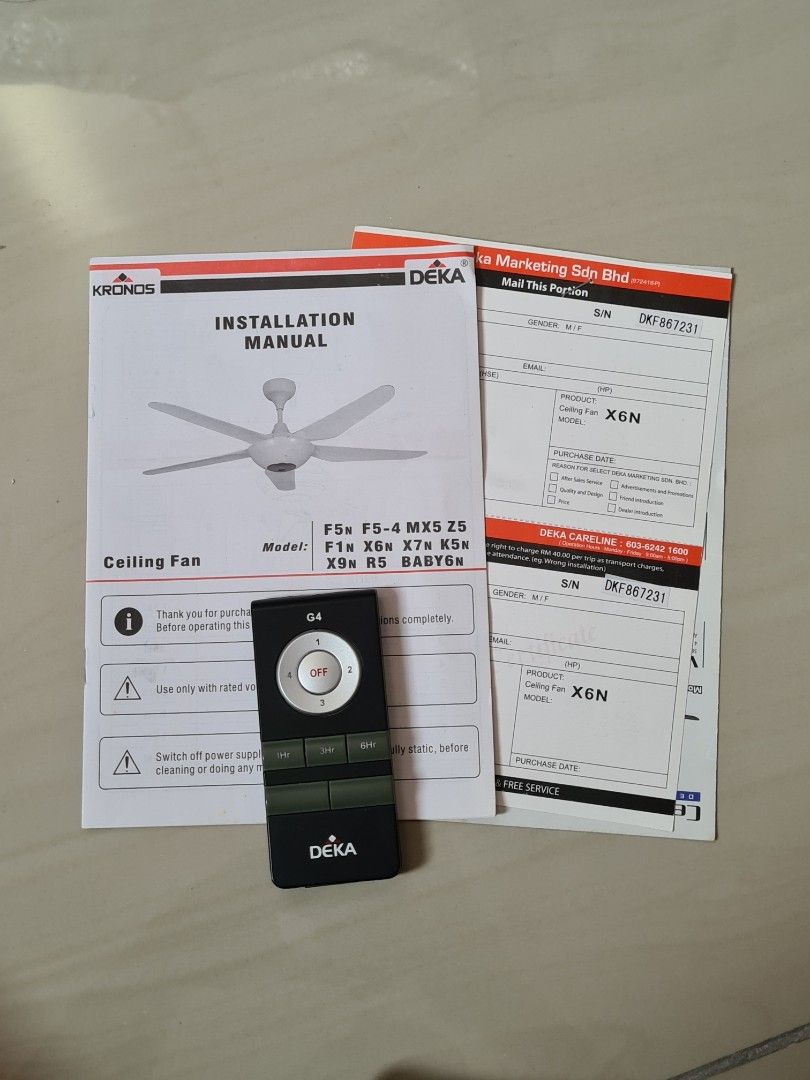 Deka Ceiling Fan Manual Shelly Lighting